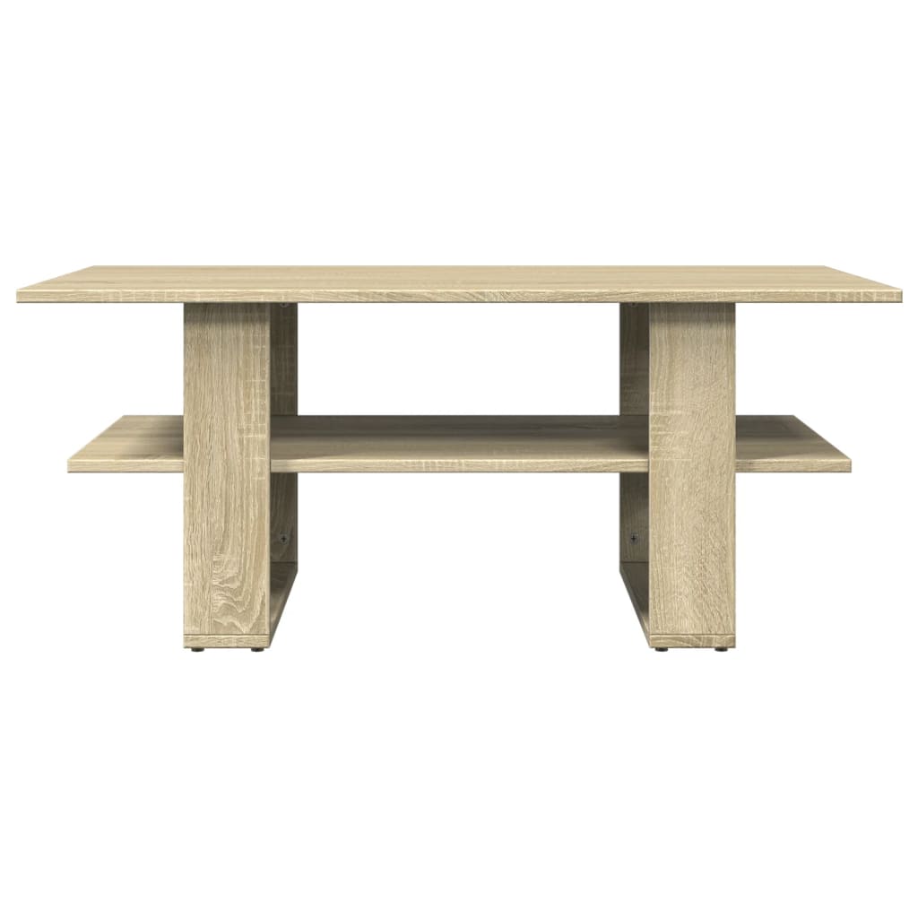 vidaXL Coffee Table Sonoma Oak 102x55x42 cm Engineered Wood 3