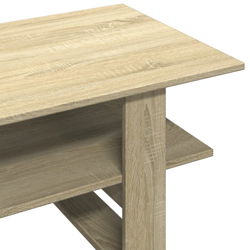 vidaXL Coffee Table Sonoma Oak 102x55x42 cm Engineered Wood 6