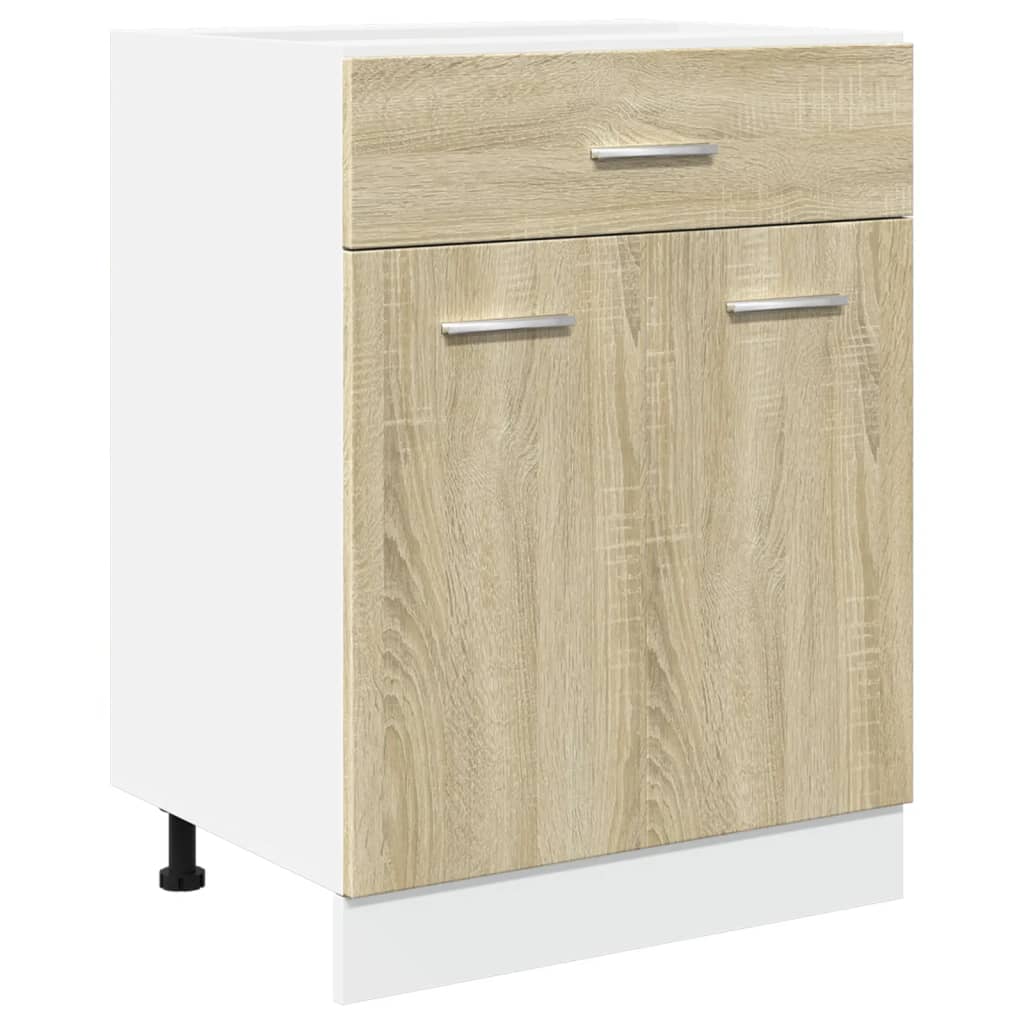 vidaXL Drawer Bottom Cabinet Lyon Sonoma Oak 60x46x81.5 cm Engineered Wood 2