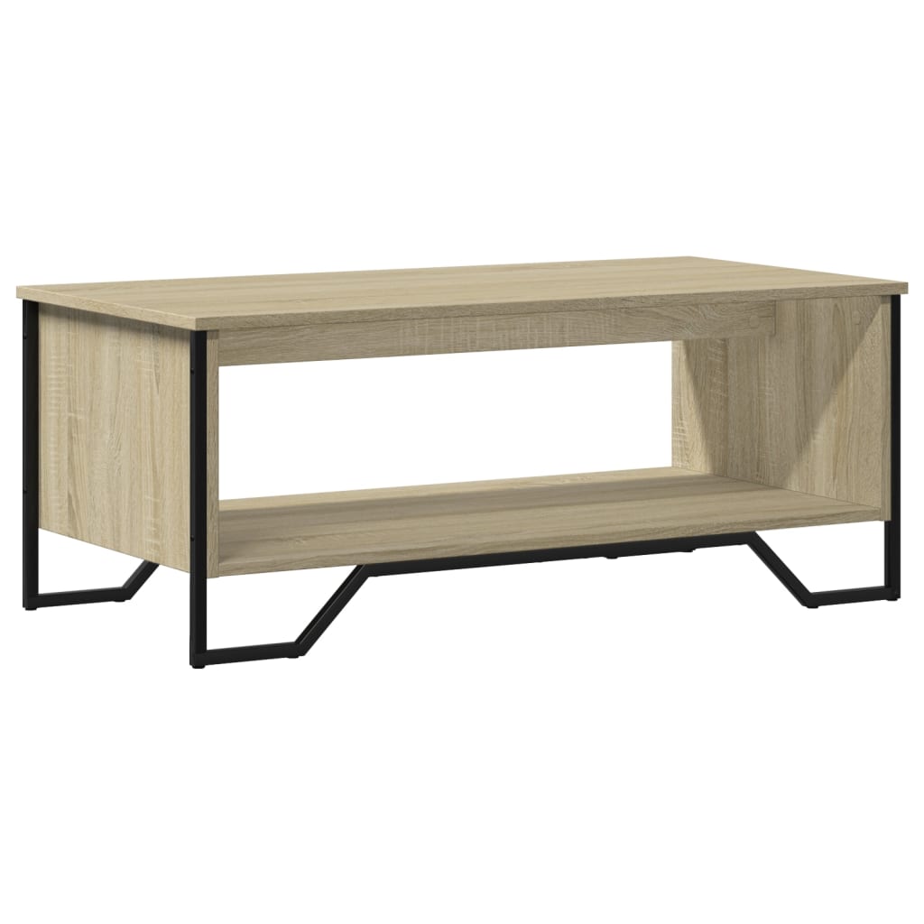vidaXL Coffee Table Sonoma Oak 100x51x40 cm Engineered Wood 2