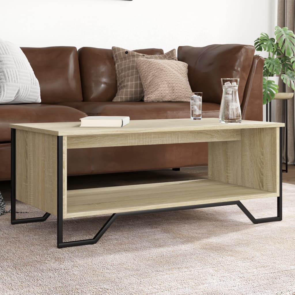 vidaXL Coffee Table Sonoma Oak 100x51x40 cm Engineered Wood 1