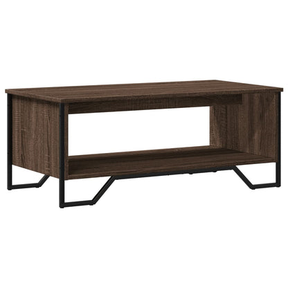 vidaXL Coffee Table Brown Oak 100x51x40 cm Engineered Wood 2