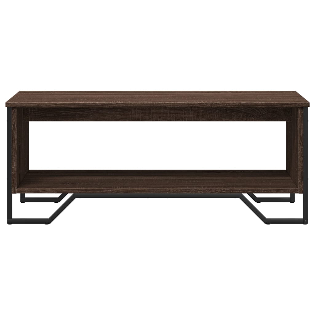 vidaXL Coffee Table Brown Oak 100x51x40 cm Engineered Wood 5