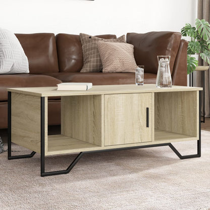 vidaXL Coffee Table Sonoma Oak 100x51x40 cm Engineered Wood 1