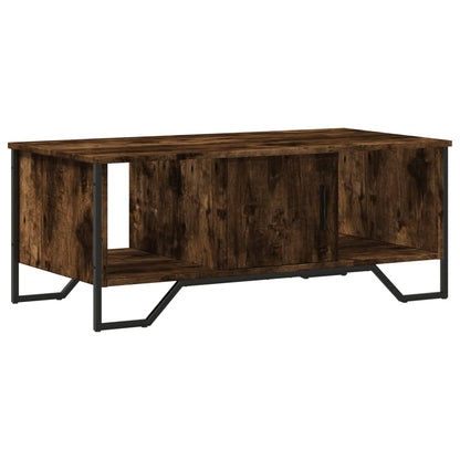 vidaXL Coffee Table Smoked Oak 100x51x40 cm Engineered Wood 2