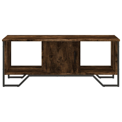 vidaXL Coffee Table Smoked Oak 100x51x40 cm Engineered Wood 5