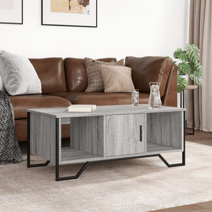 vidaXL Coffee Table Grey Sonoma 100x51x40 cm Engineered Wood 3