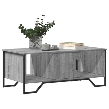 vidaXL Coffee Table Grey Sonoma 100x51x40 cm Engineered Wood 4