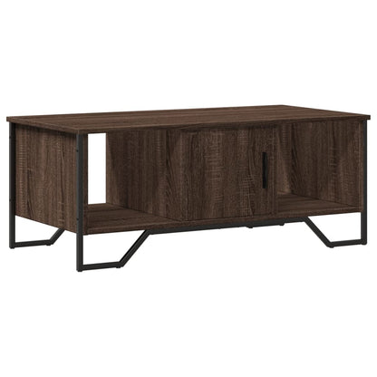 vidaXL Coffee Table Brown Oak 100x51x40 cm Engineered Wood 2