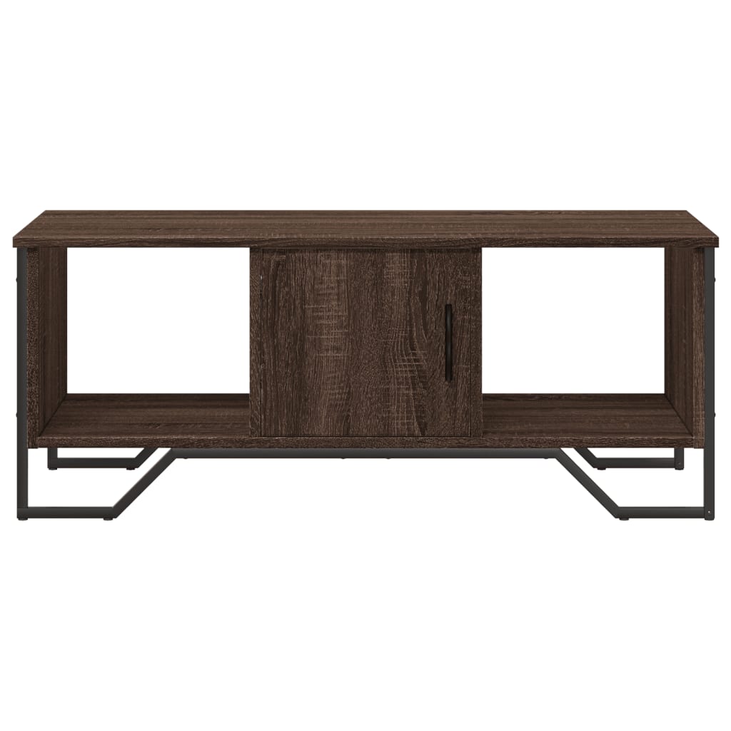 vidaXL Coffee Table Brown Oak 100x51x40 cm Engineered Wood 5
