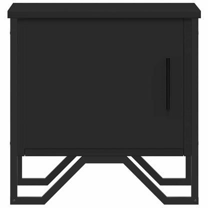 vidaXL Bedside Cabinets 2 pcs Black 40x30x40 cm Engineered Wood 5