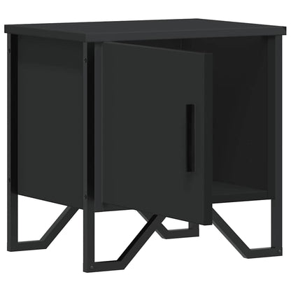 vidaXL Bedside Cabinets 2 pcs Black 40x30x40 cm Engineered Wood 6