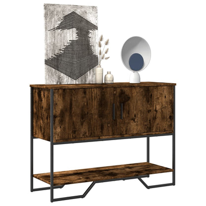 vidaXL Console Table Smoked Oak 100x35x74.5 cm Engineered Wood 3