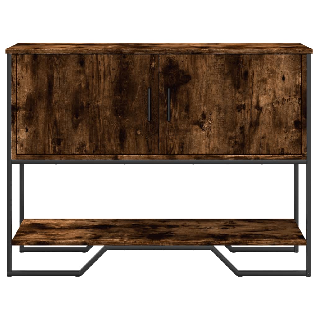 vidaXL Console Table Smoked Oak 100x35x74.5 cm Engineered Wood 4