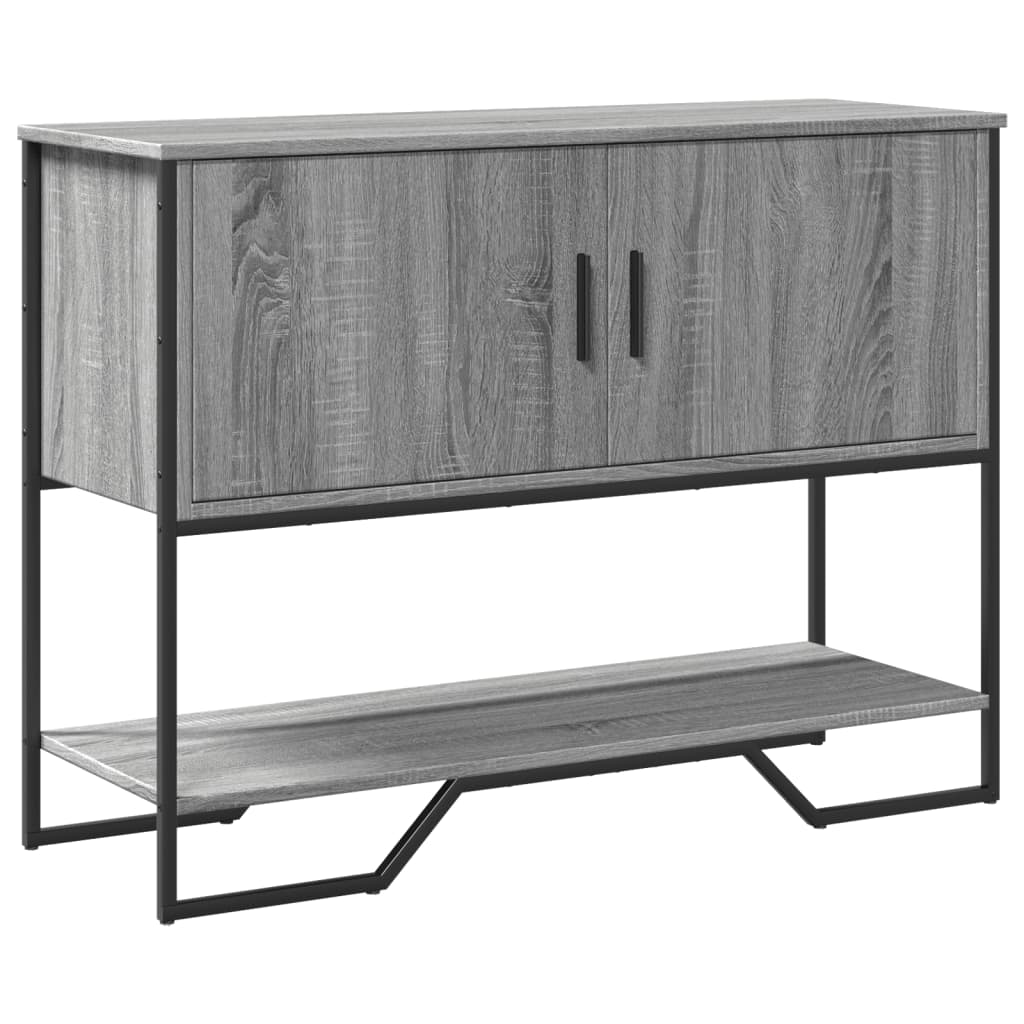 vidaXL Console Table Grey Sonoma 100x35x74.5 cm Engineered Wood 1