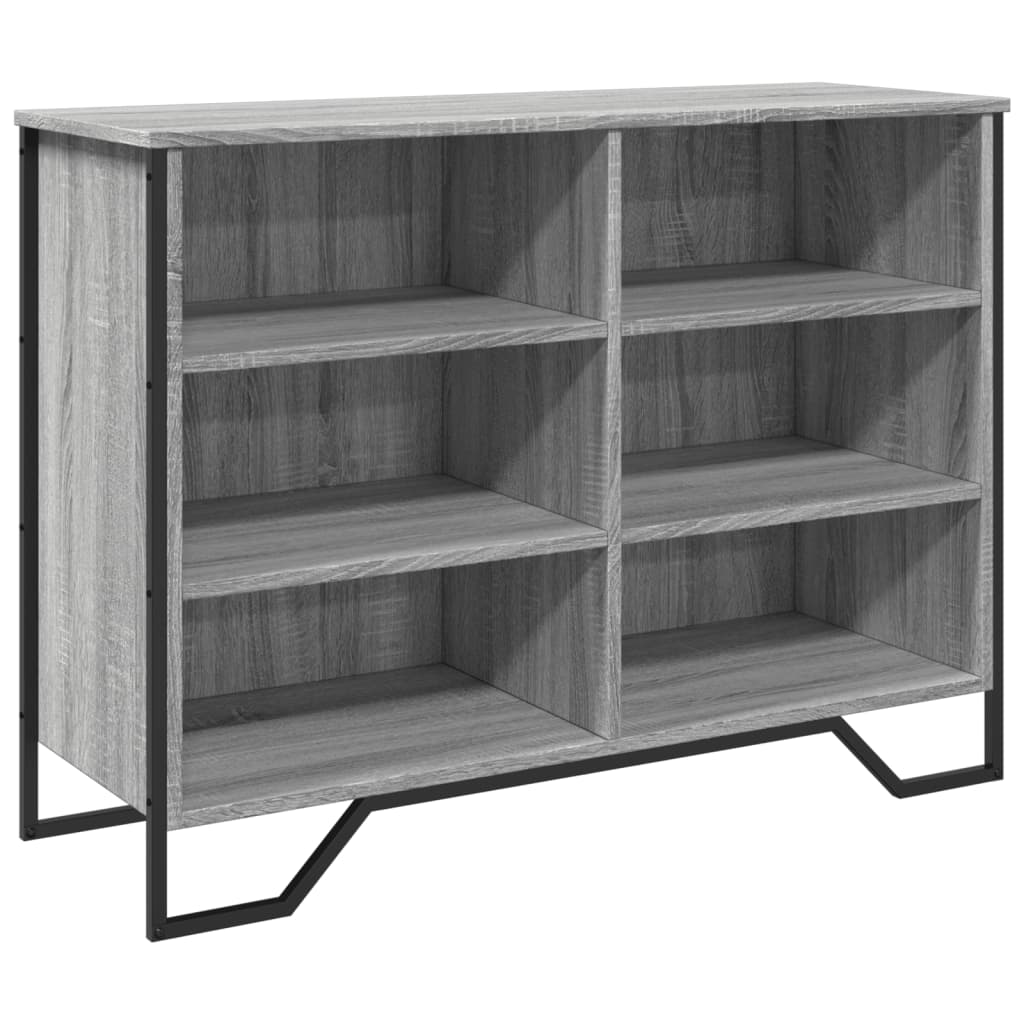 vidaXL Sideboard Grey Sonoma 101x35.5x74.5 cm Engineered Wood 2