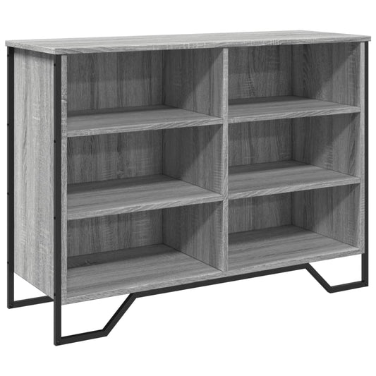 vidaXL Sideboard Grey Sonoma 101x35.5x74.5 cm Engineered Wood 2