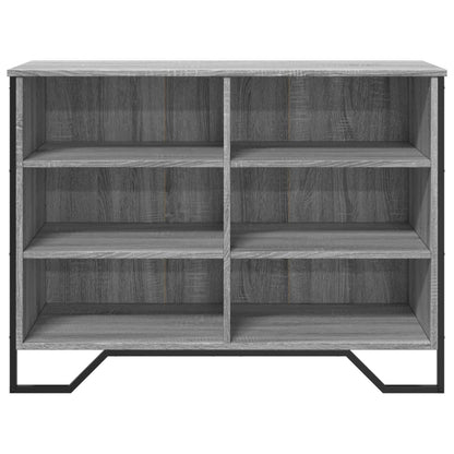 vidaXL Sideboard Grey Sonoma 101x35.5x74.5 cm Engineered Wood 4