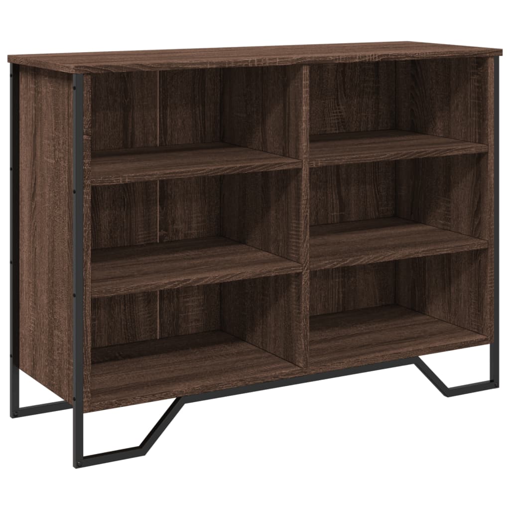 vidaXL Sideboard Brown Oak 101x35.5x74.5 cm Engineered Wood 2
