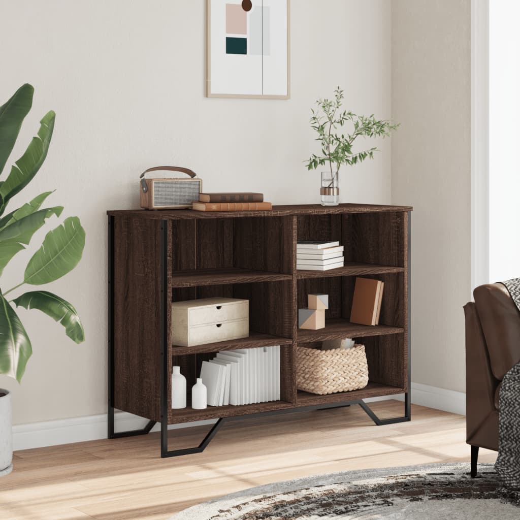 vidaXL Sideboard Brown Oak 101x35.5x74.5 cm Engineered Wood 3
