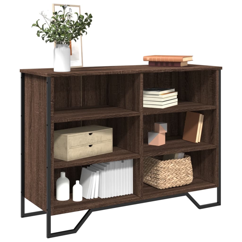 vidaXL Sideboard Brown Oak 101x35.5x74.5 cm Engineered Wood 1
