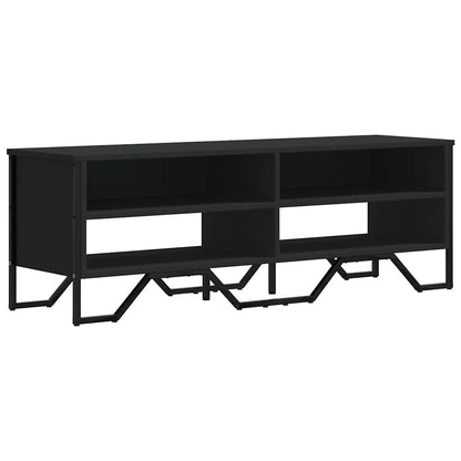 vidaXL TV Cabinet Black 122x34x41 cm Engineered Wood 2