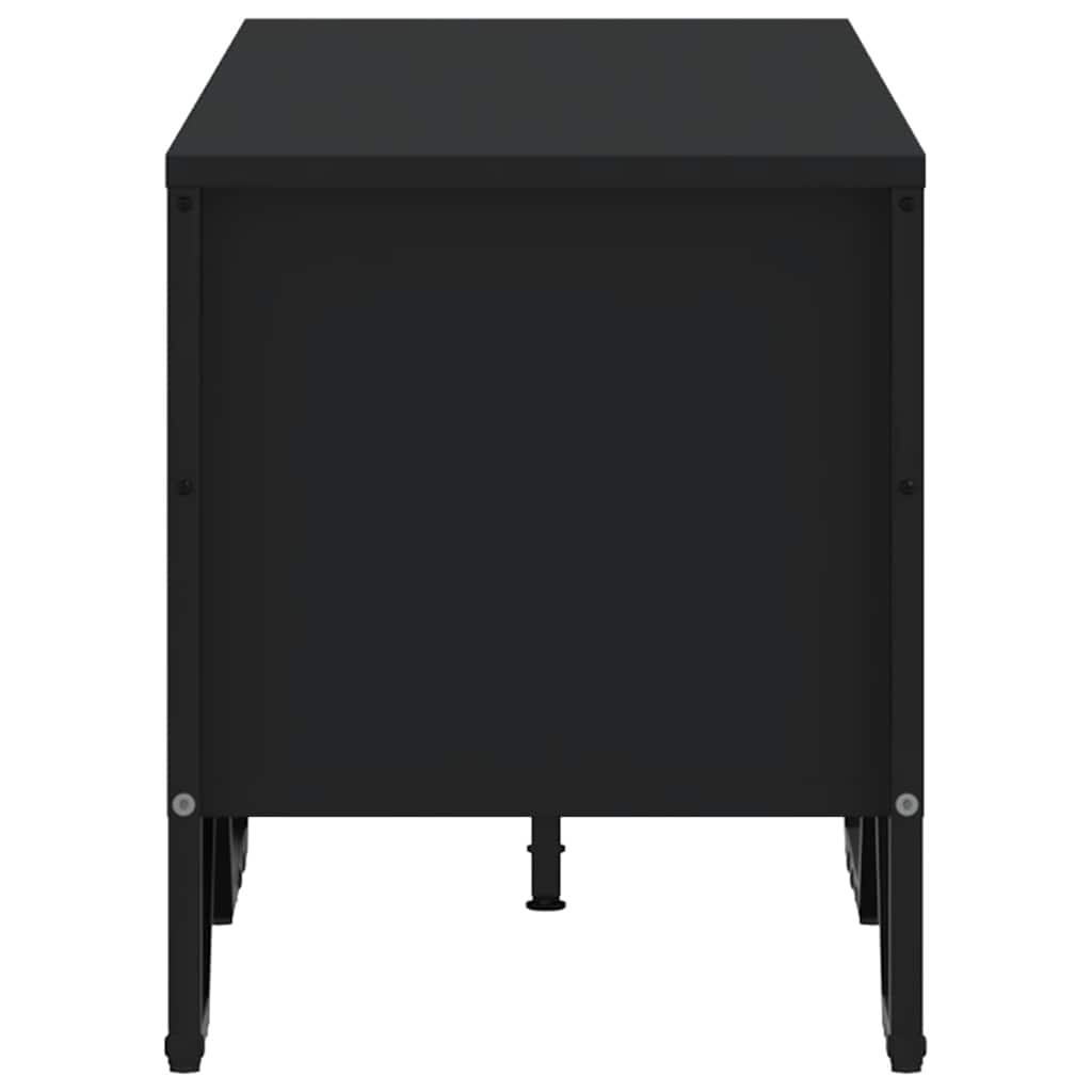 vidaXL TV Cabinet Black 122x34x41 cm Engineered Wood 5