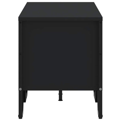 vidaXL TV Cabinet Black 122x34x41 cm Engineered Wood 5