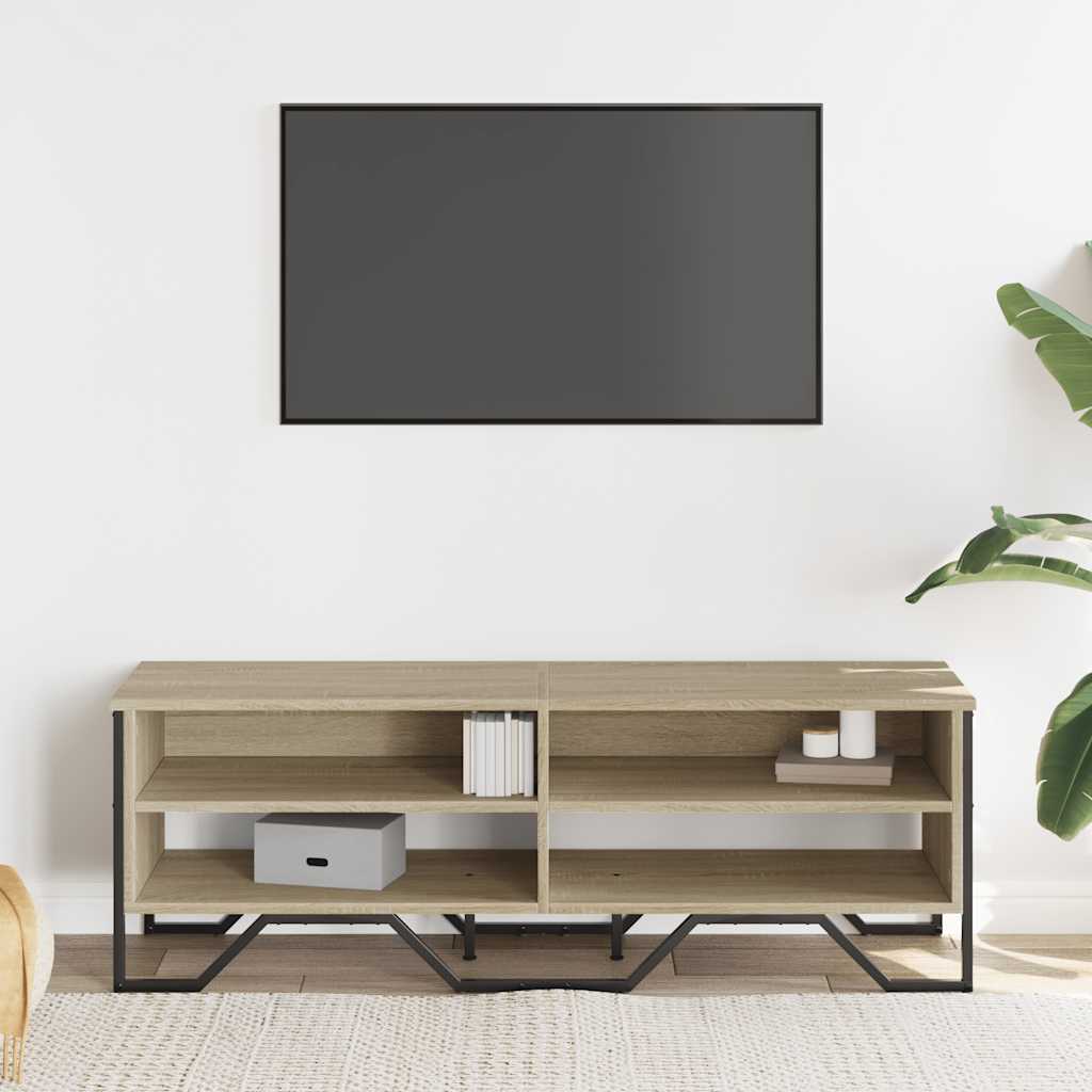 vidaXL TV Cabinet Sonoma Oak 122x34x41 cm Engineered Wood 3