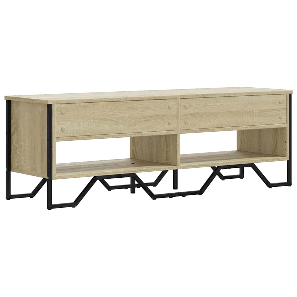 vidaXL TV Cabinet Sonoma Oak 122x34x41 cm Engineered Wood 6