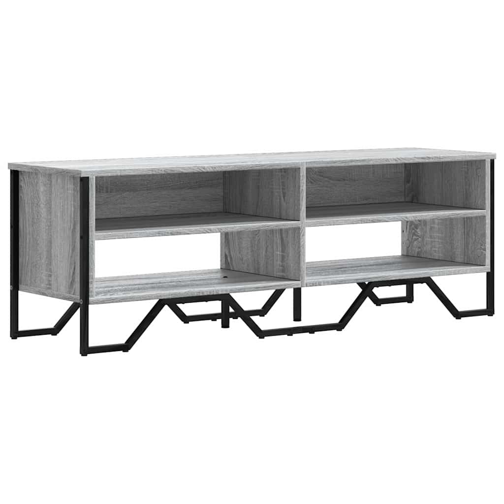 vidaXL TV Cabinet Grey Sonoma 122x34x41 cm Engineered Wood 2