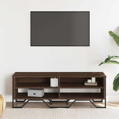vidaXL TV Cabinet Brown Oak 122x34x41 cm Engineered Wood 3