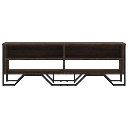 vidaXL TV Cabinet Brown Oak 122x34x41 cm Engineered Wood 4