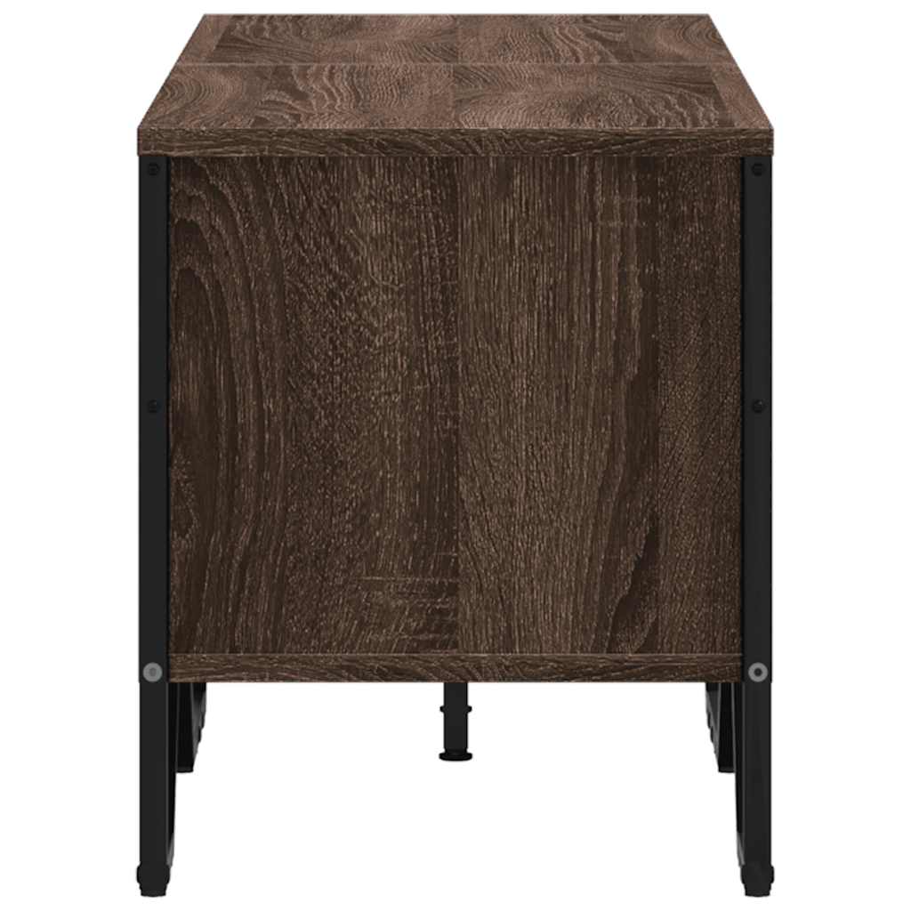 vidaXL TV Cabinet Brown Oak 122x34x41 cm Engineered Wood 5