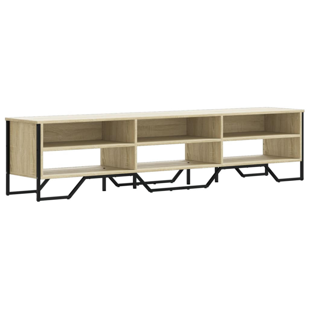 vidaXL TV Cabinet Sonoma Oak 180x34x41 cm Engineered Wood 2