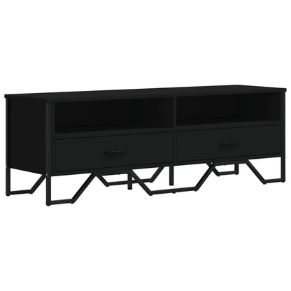 TV Cabinet 122x34x41 cm Engineered Wood Black