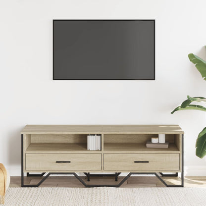 vidaXL TV Cabinet Sonoma Oak 122x34x41 cm Engineered Wood 3