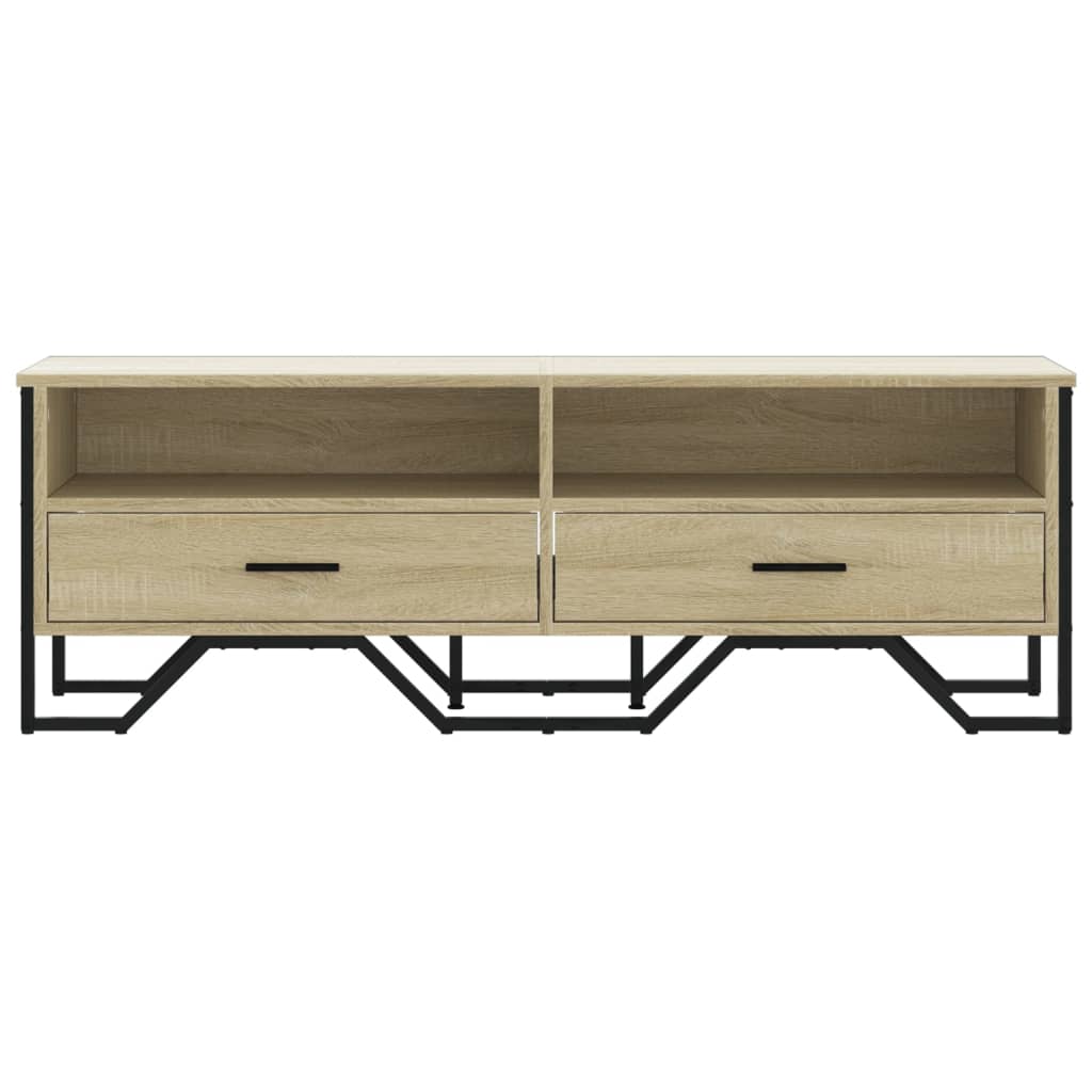 vidaXL TV Cabinet Sonoma Oak 122x34x41 cm Engineered Wood 4
