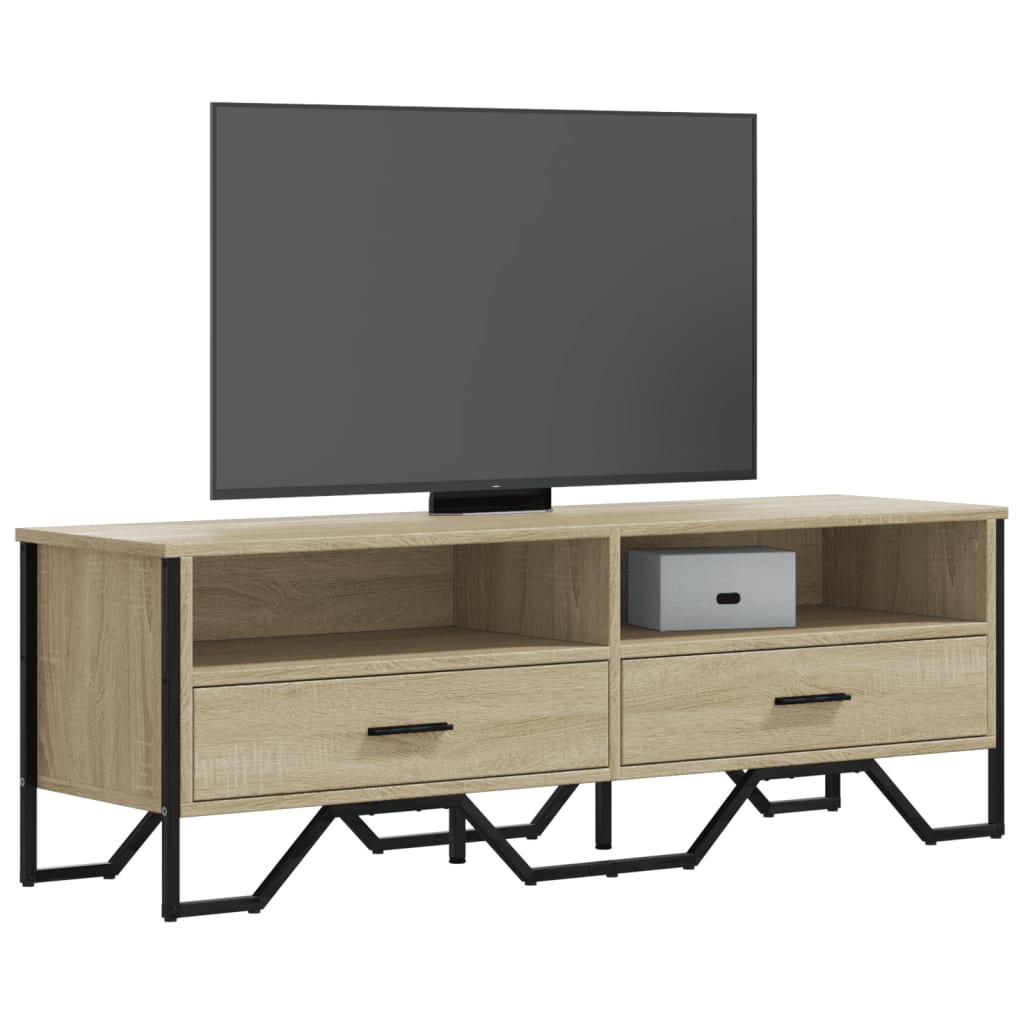 vidaXL TV Cabinet Sonoma Oak 122x34x41 cm Engineered Wood 1