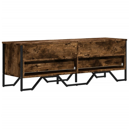 vidaXL TV Cabinet Smoked Oak 122x34x41 cm Engineered Wood 6