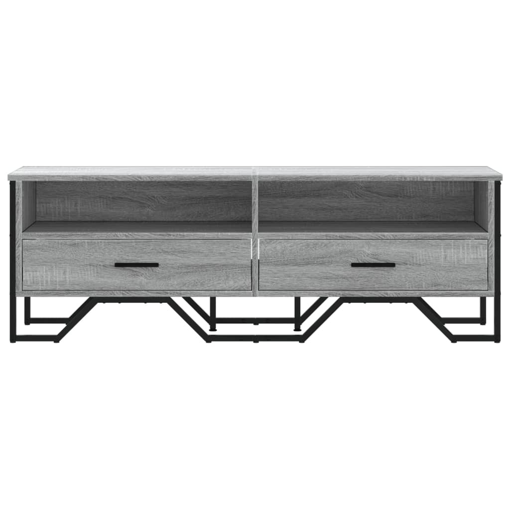 vidaXL TV Cabinet Grey Sonoma 122x34x41 cm Engineered Wood 4