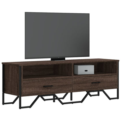 vidaXL TV Cabinet Brown Oak 122x34x41 cm Engineered Wood 1