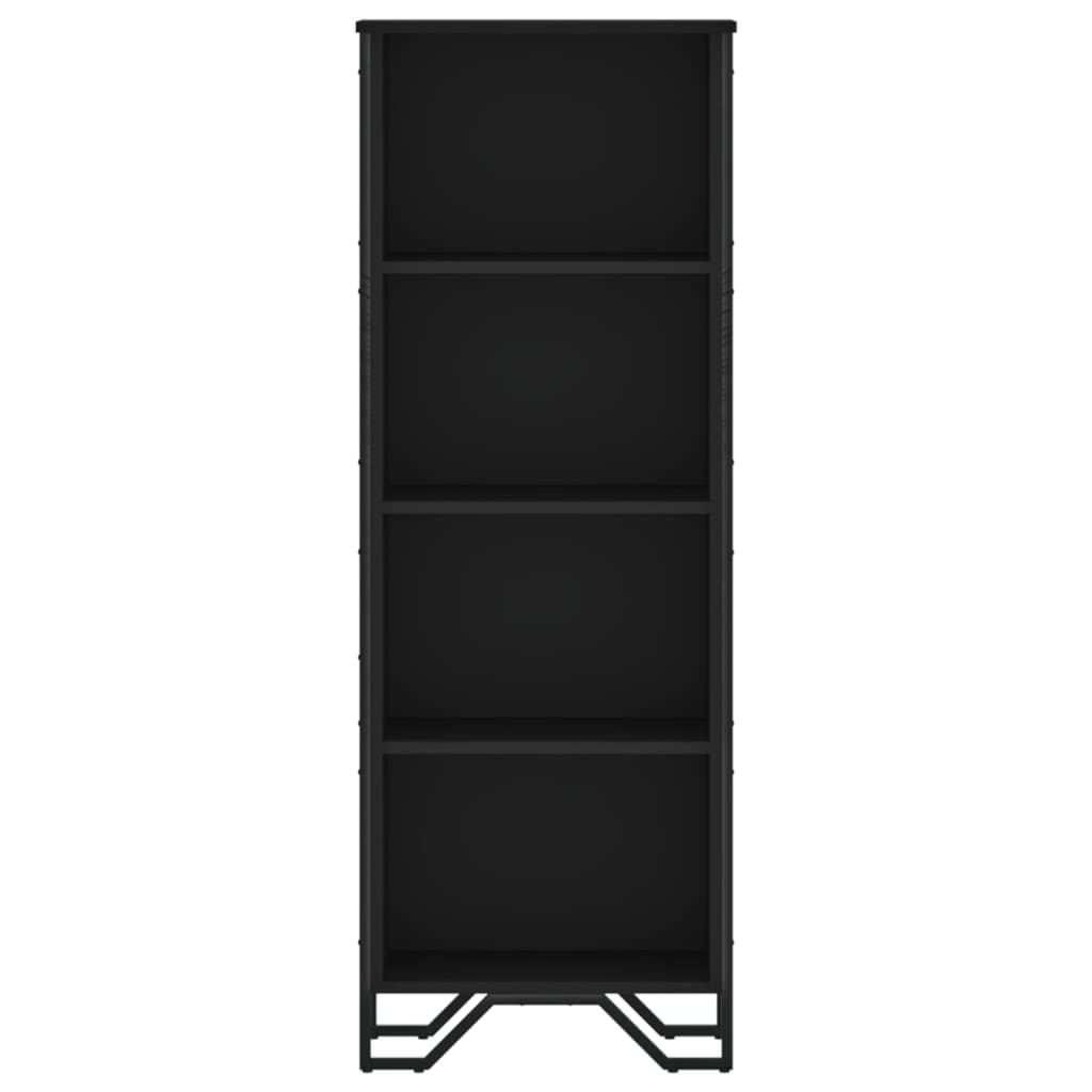 vidaXL Bookcase Black 50x31x137.5 cm Engineered Wood 4
