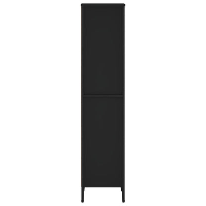 vidaXL Bookcase Black 50x31x137.5 cm Engineered Wood 5