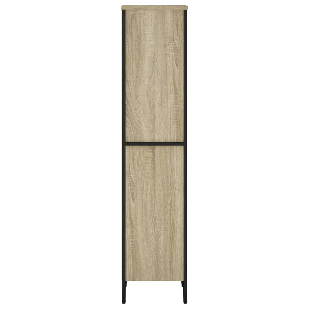 vidaXL Bookcase Sonoma Oak 50x31x137.5 cm Engineered Wood 5