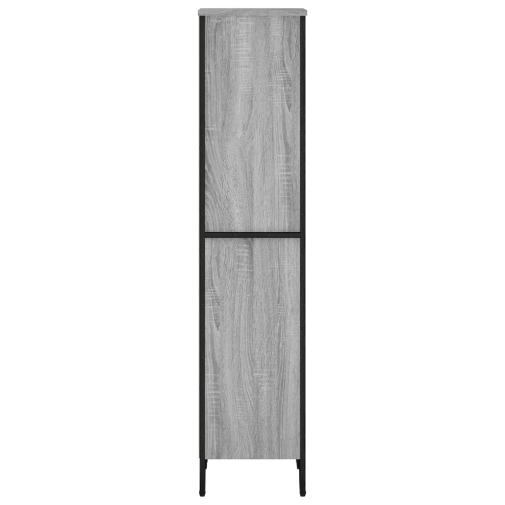 vidaXL Bookcase Grey Sonoma 50x31x137.5 cm Engineered Wood 5