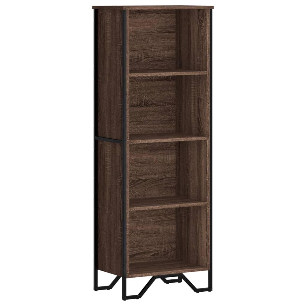 vidaXL Bookcase Brown Oak 50x31x137.5 cm Engineered Wood 2