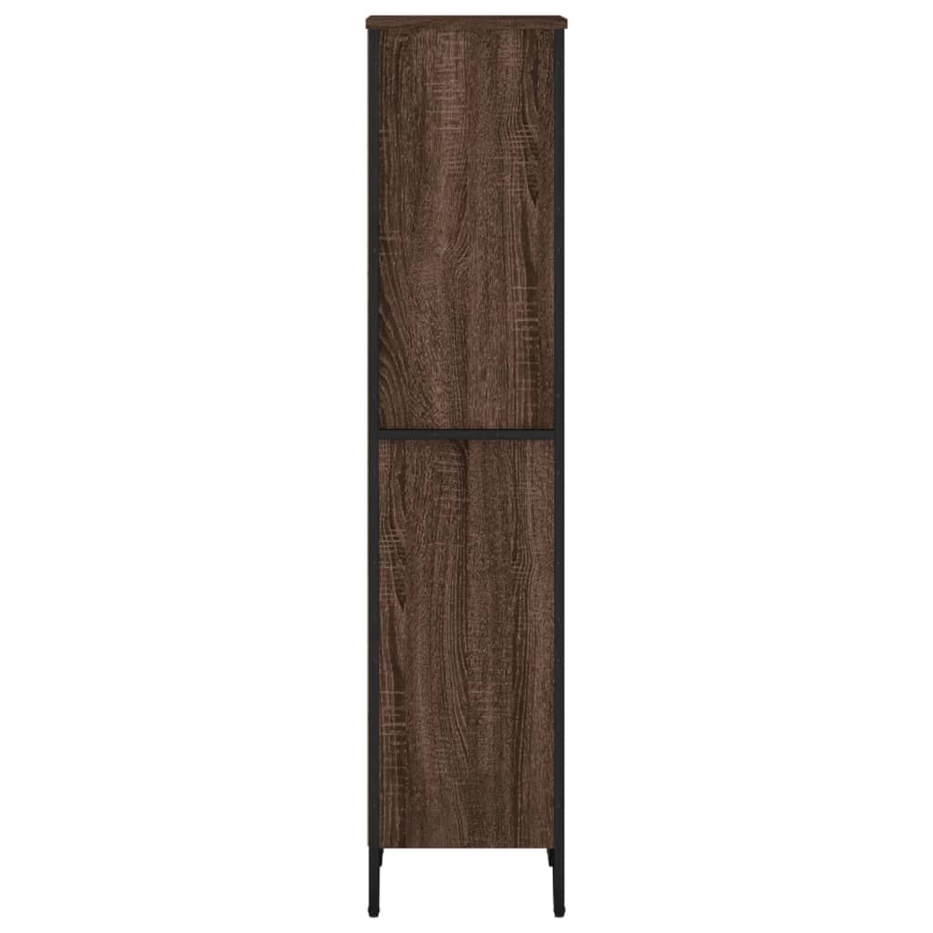 vidaXL Bookcase Brown Oak 50x31x137.5 cm Engineered Wood 5