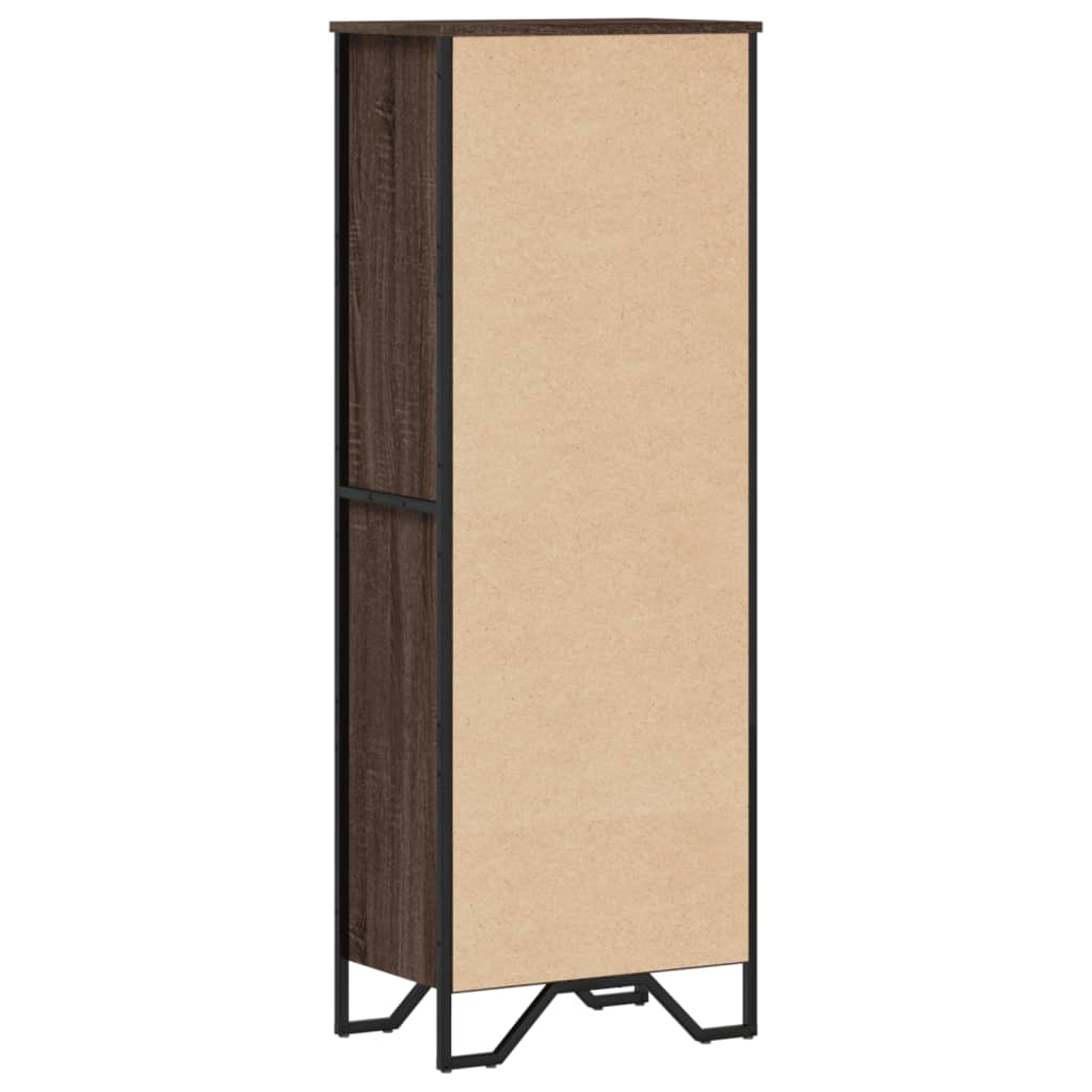 vidaXL Bookcase Brown Oak 50x31x137.5 cm Engineered Wood 6