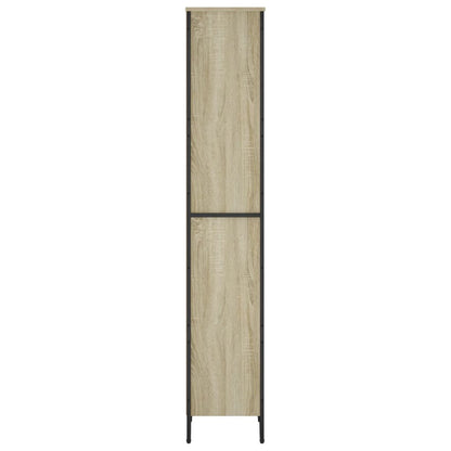 vidaXL Bookcase Sonoma Oak 50x31x169 cm Engineered Wood 5